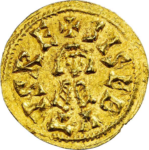 Tremissis de Sisebuto — anverso