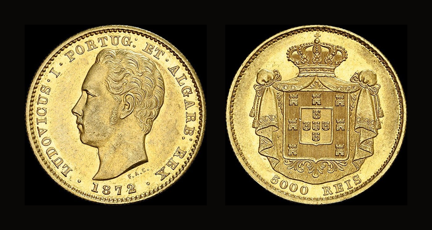 Lote 148 — 5000 Réis 1872 de D. Luís I